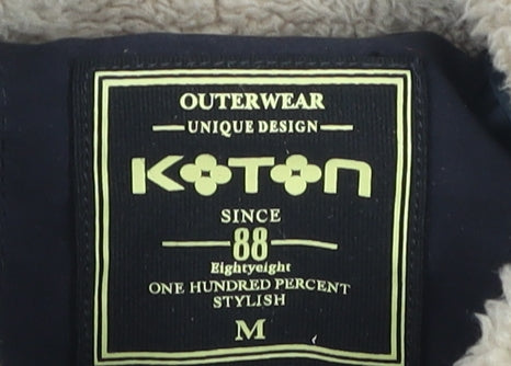 Mens UK Size M Koton Blue Puffer Jacket