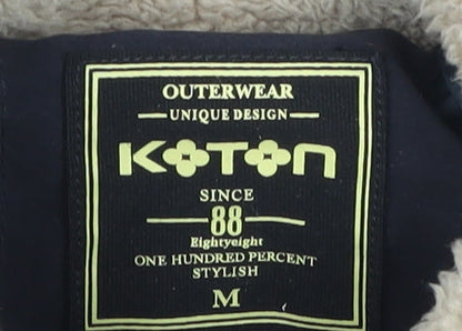 Mens UK Size M Koton Blue Puffer Jacket