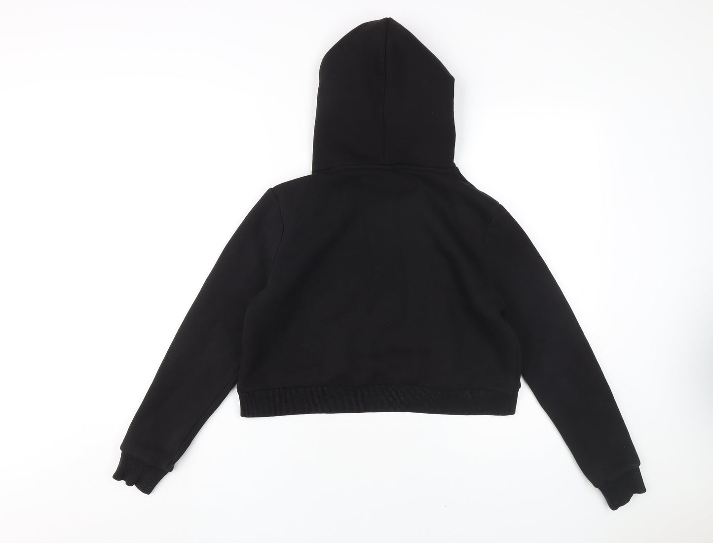Hype Girls Black Pullover Hoodie, Logo Accents, 13 Years