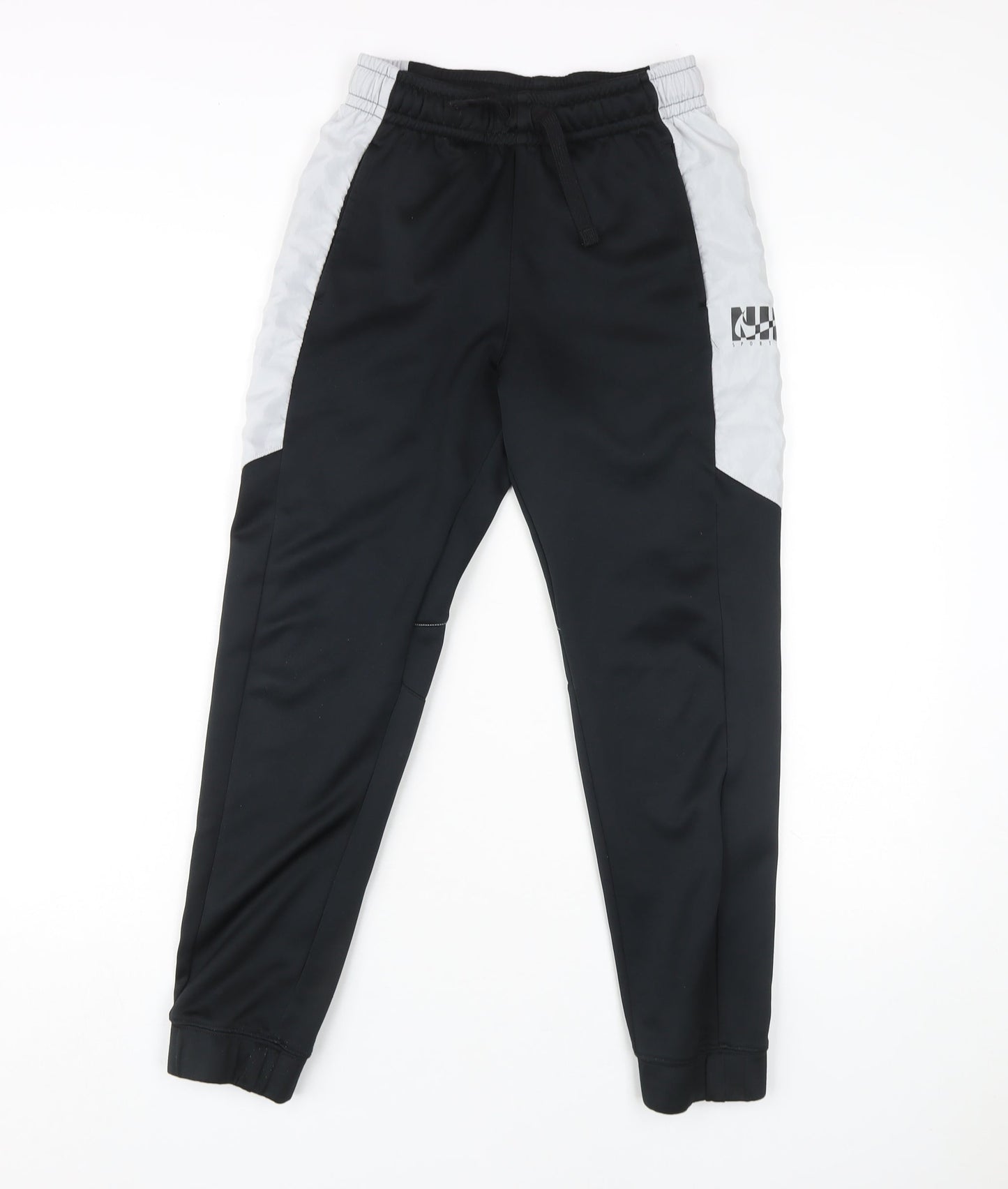 Nike Boys Black Jogger Trousers - Size L, Elastic Waist, Pockets