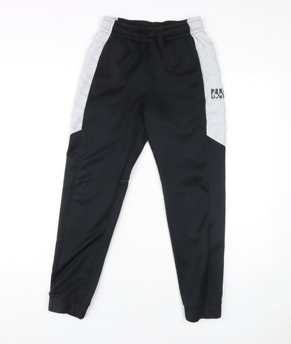 Nike Boys Black Jogger Trousers - Size L, Elastic Waist, Pockets
