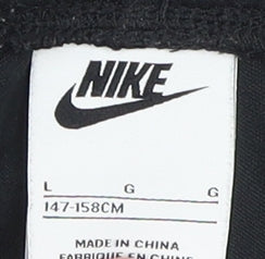 Nike Boys Black Jogger Trousers - Size L, Elastic Waist, Pockets