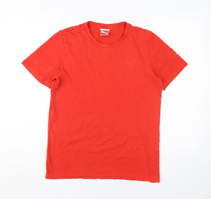 Puma Men's Red XS T-Shirt, Crew Neck, Cotton