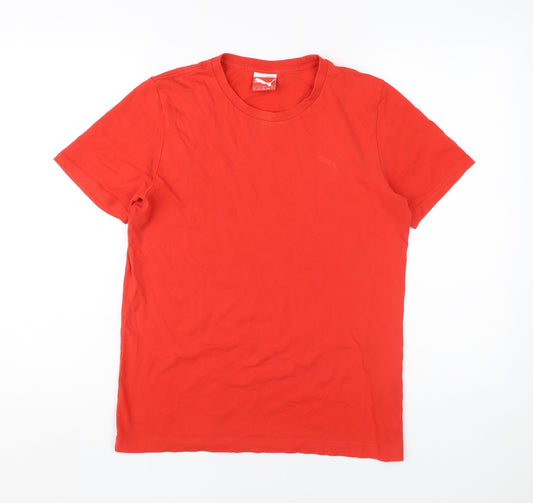 Puma Men's Red XS T-Shirt, Crew Neck, Cotton