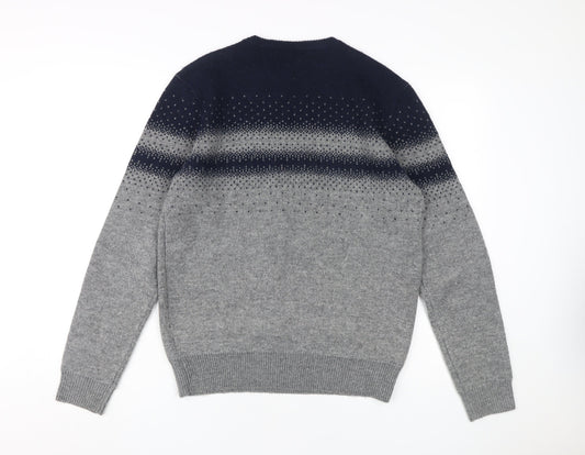 Crew Clothing Company Men's Grey S Pullover Jumper