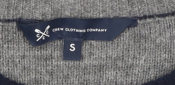 Crew Clothing Company Men's Grey S Pullover Jumper