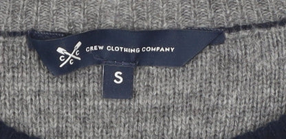 Crew Clothing Company Men's Grey S Pullover Jumper