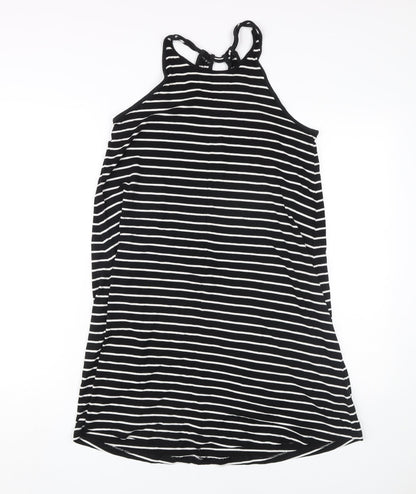 GAP Women's Black Striped Tank Dress, Size S