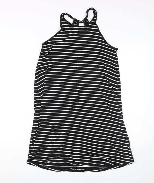 GAP Women's Black Striped Tank Dress, Size S