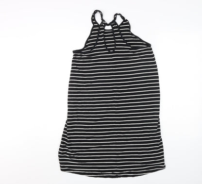 GAP Women's Black Striped Tank Dress, Size S