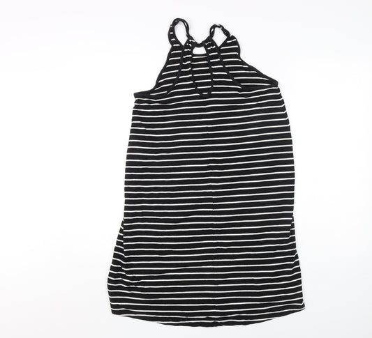 GAP Women's Black Striped Tank Dress, Size S