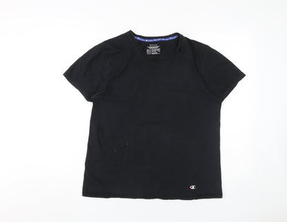 Mens UK Size M Champion Black  T-Shirt
