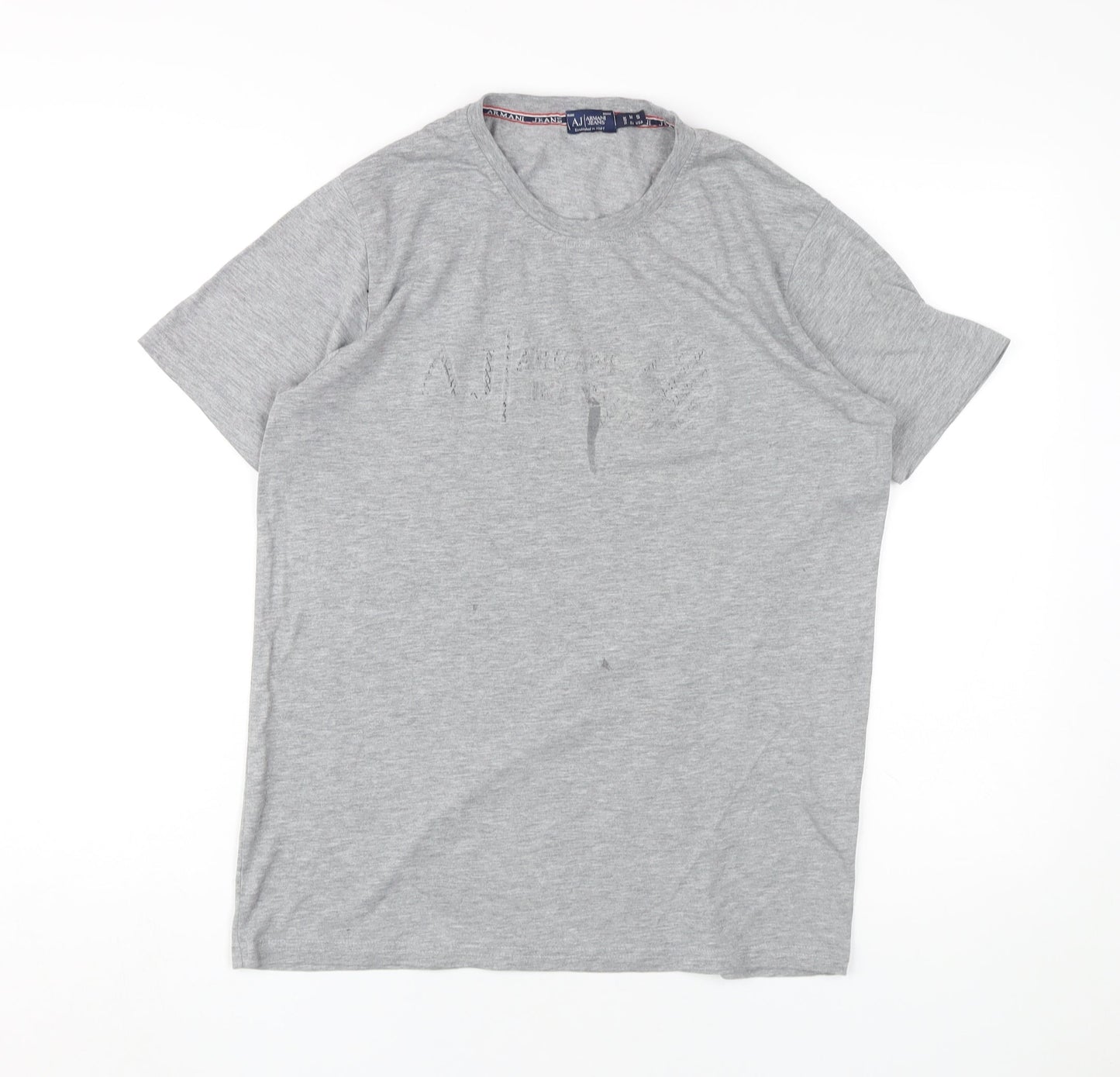 Mens UK Size M Armani Jeans Grey  T-Shirt