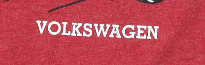 Volkswagen Men's Red Graphic Christmas T-Shirt M