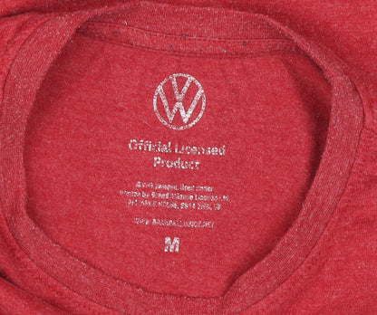 Volkswagen Men's Red Graphic Christmas T-Shirt M