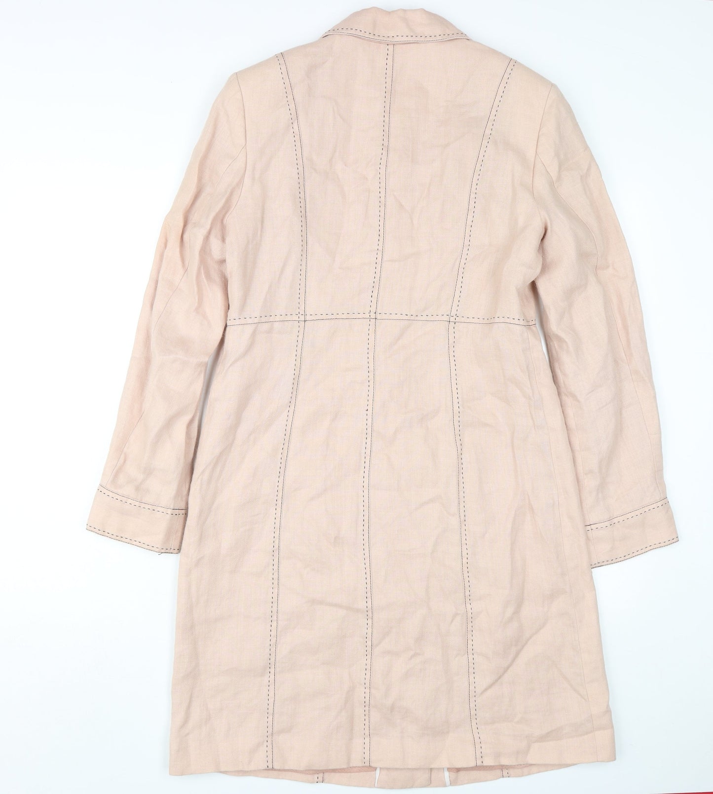 Womens UK Size 12 NEXT Beige Overcoat