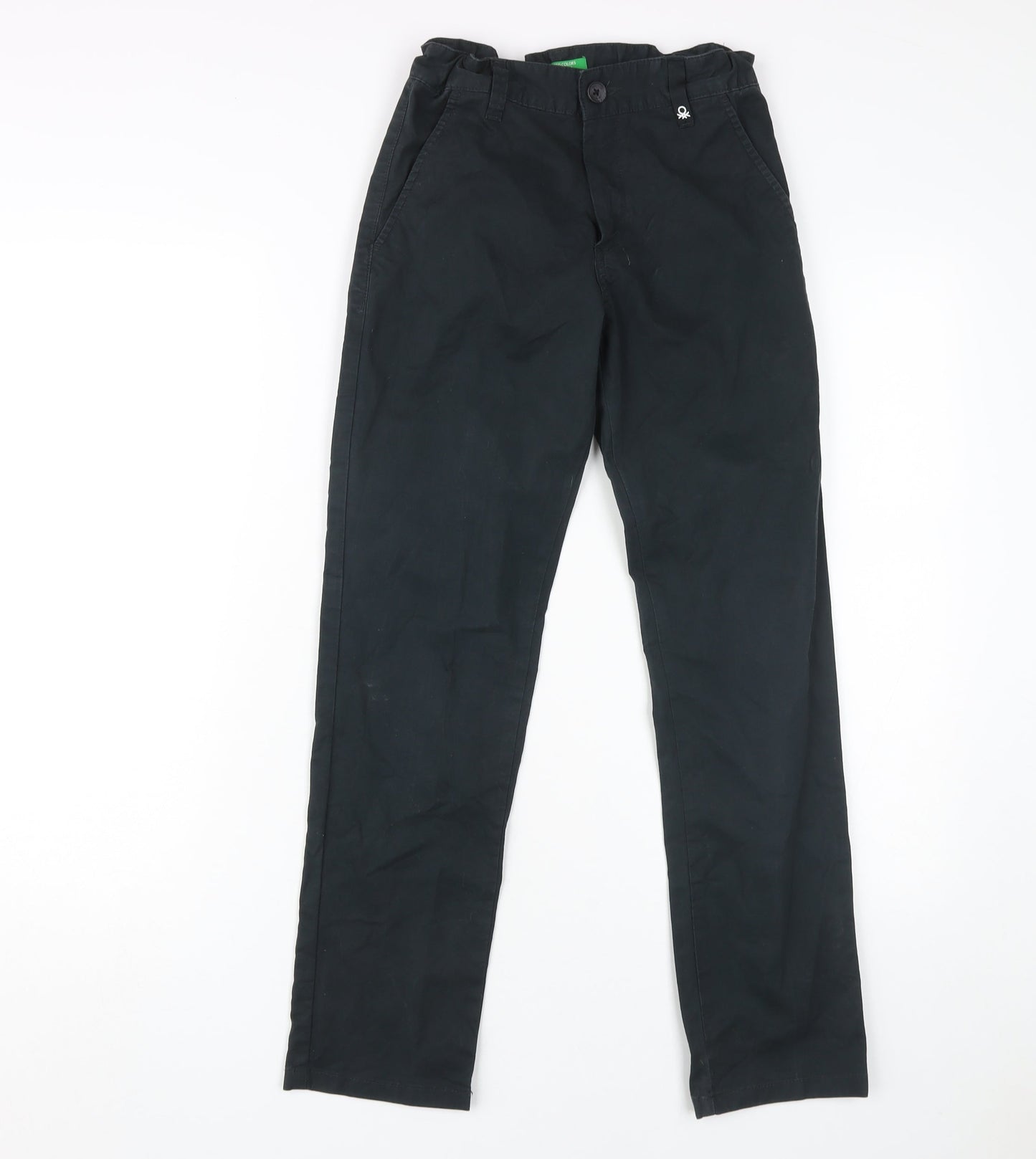 United Colors of Benetton Boys Black XL Chino Trousers