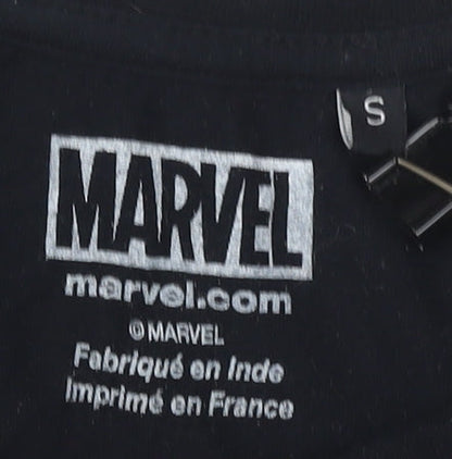Marvel Deadpool Men's Black T-Shirt, Size S, Graphic Crew Neck