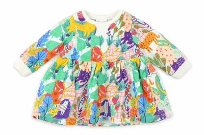 Front view of Next Baby Dress Multicoloured 3-6 Months Fit & Flare