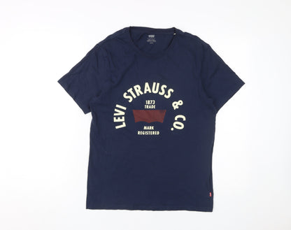 Levi's Men's Blue Graphic Print T-Shirt Size S