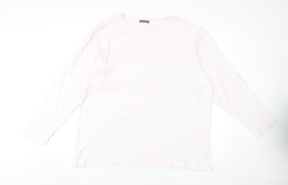 Hawkshead Women's White Basic T-Shirt, L, All Seasons