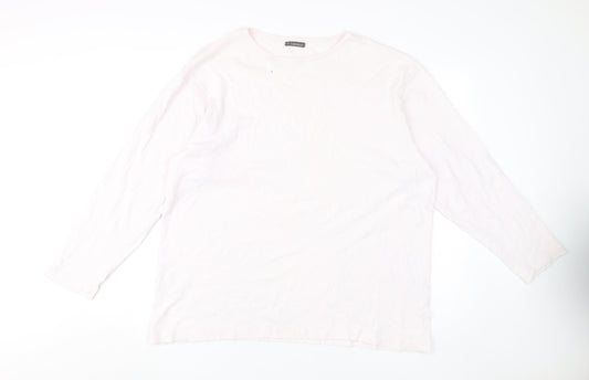 Hawkshead Women's White Basic T-Shirt, L, All Seasons