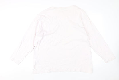 Hawkshead Women's White Basic T-Shirt, L, All Seasons