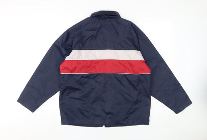 The Only Clothes Co Boys Blue Colourblock Jacket 12 Years
