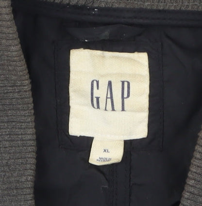 Mens UK Size XL Gap Black Bomber Jacket