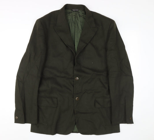 Mens UK Size 48 Versace Regular Green Suit Jacket