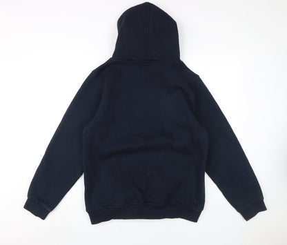 Adidas Women's Blue XL Hoodie with Logo Accent