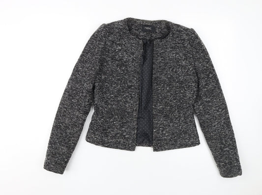 Next Women's Black Tweed Jacket Size 8 Business Casual