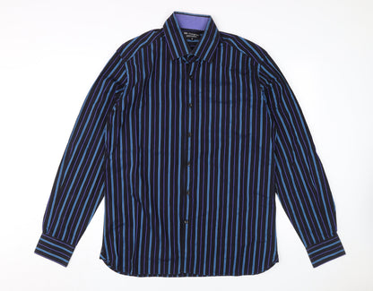 Mens UK Collar Size 41 Marks and Spencer Smart Multicoloured  Dress Shirt