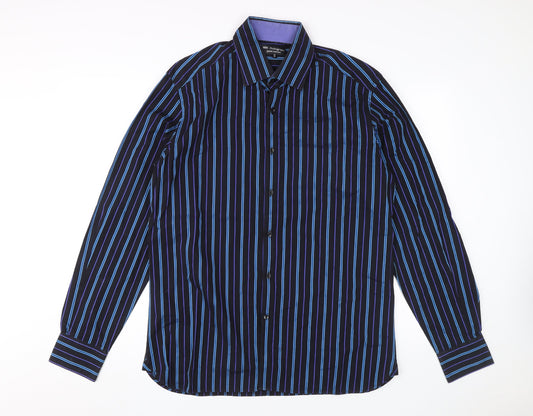 Mens UK Collar Size 41 Marks and Spencer Smart Multicoloured  Dress Shirt