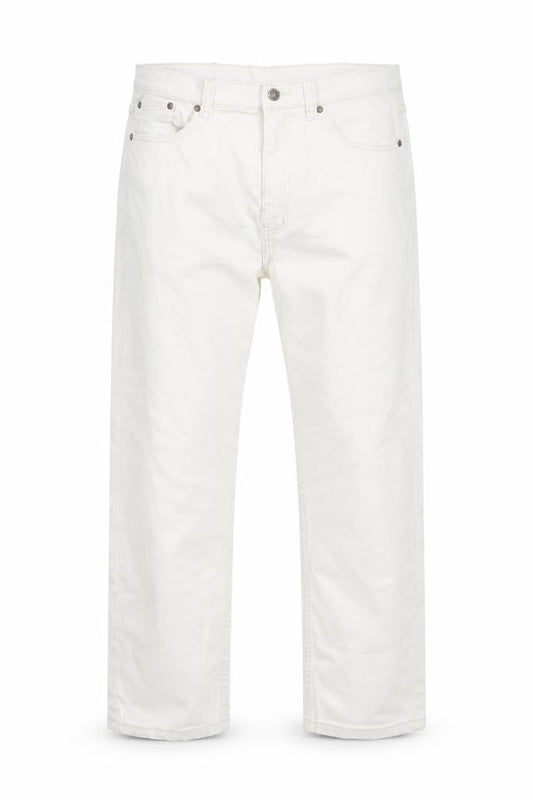 Mens UK Size 36 Cotton Traders Regular Fit Straight Ivory Jeans