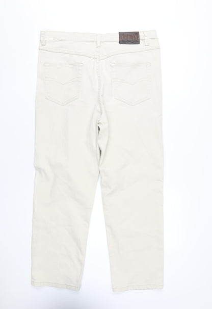 Cotton Traders Men's Ivory Straight Jeans - Size 36