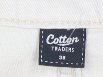 Cotton Traders Men's Ivory Straight Jeans - Size 36