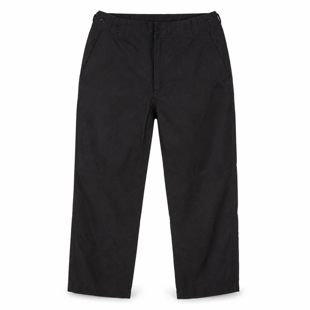 Mens UK Size S Trespass Regular Fit Cargo Black Trousers