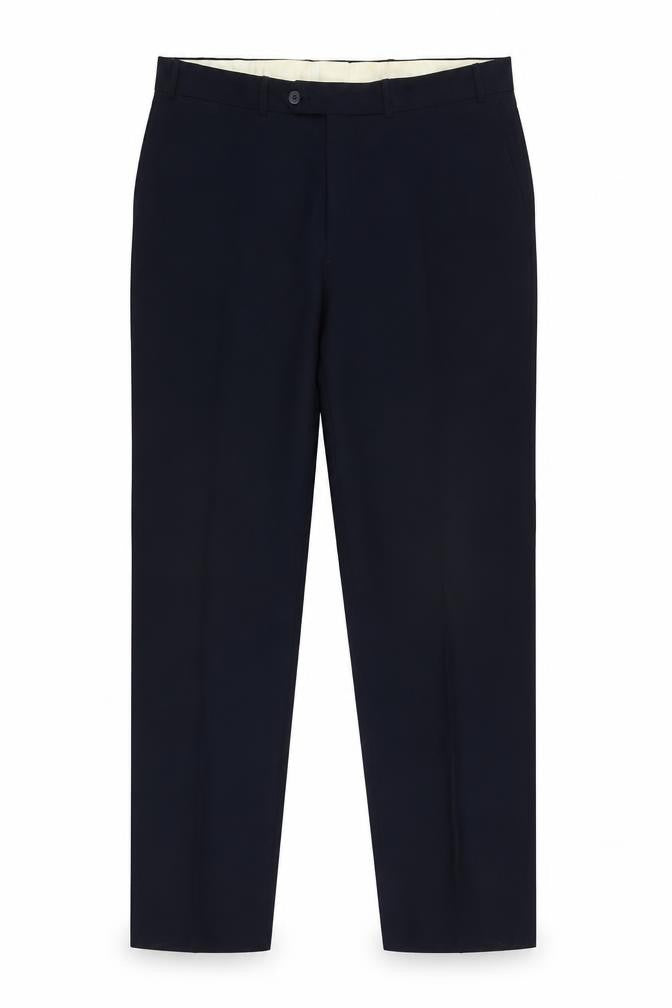 Mens UK Size N/A EWM Regular Fit Dress Pants Black Trousers