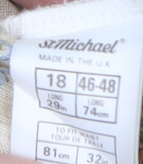 Marks and Spencer Women's Beige Long Floral Skirt Size 18