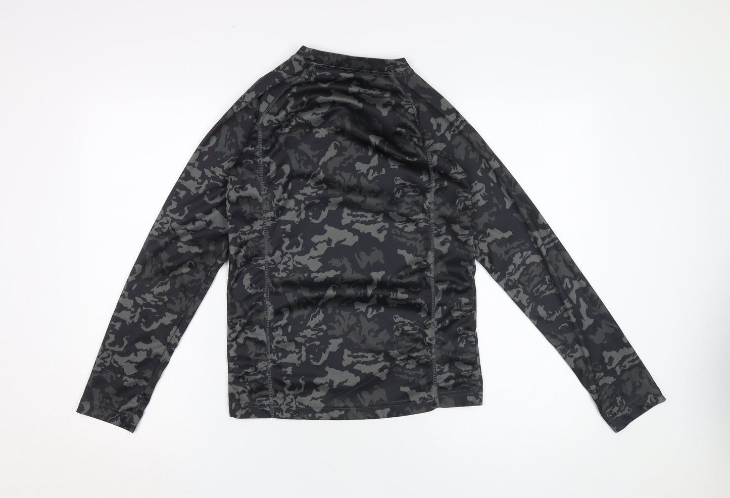 Shredz Boys Black Camouflage Long Sleeve Jersey 13 Yrs