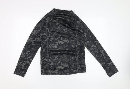 Shredz Boys Black Camouflage Long Sleeve Jersey 13 Yrs