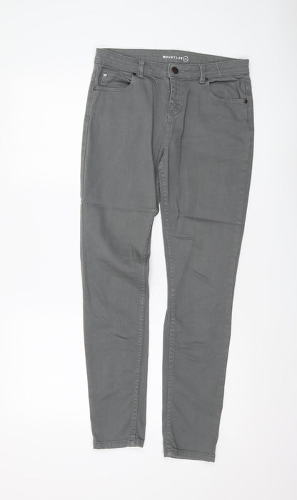 Womens UK Size 8 Whistles Slim Fit Skinny Grey Jeans