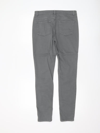 Womens UK Size 8 Whistles Slim Fit Skinny Grey Jeans