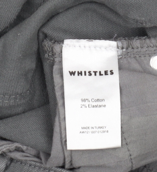 Womens UK Size 8 Whistles Slim Fit Skinny Grey Jeans