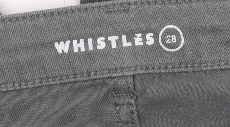 Womens UK Size 8 Whistles Slim Fit Skinny Grey Jeans