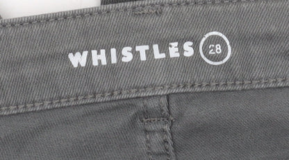 Womens UK Size 8 Whistles Slim Fit Skinny Grey Jeans
