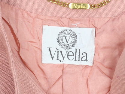Viyella Women's Pink Blazer Size 10, Elegant and Stylish
