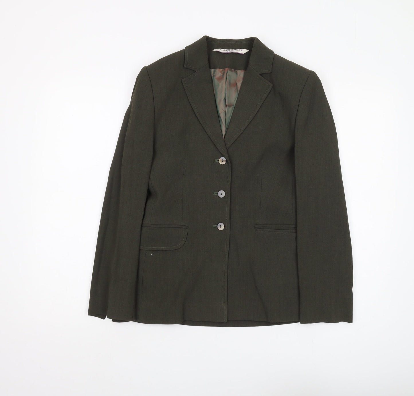 Womens UK Size 10 Laura Ashley Petites Green Suit Jacket