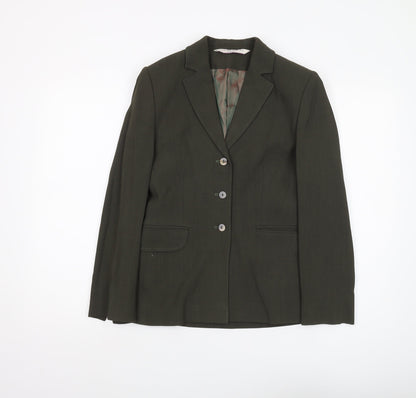 Womens UK Size 10 Laura Ashley Petites Green Suit Jacket